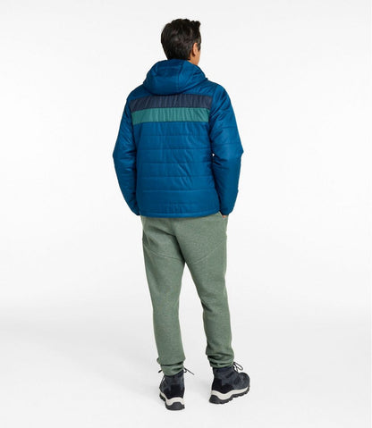 Men's Mountain Classic Puffer Hooded Jacket, Colorblock L.L.Bean Value