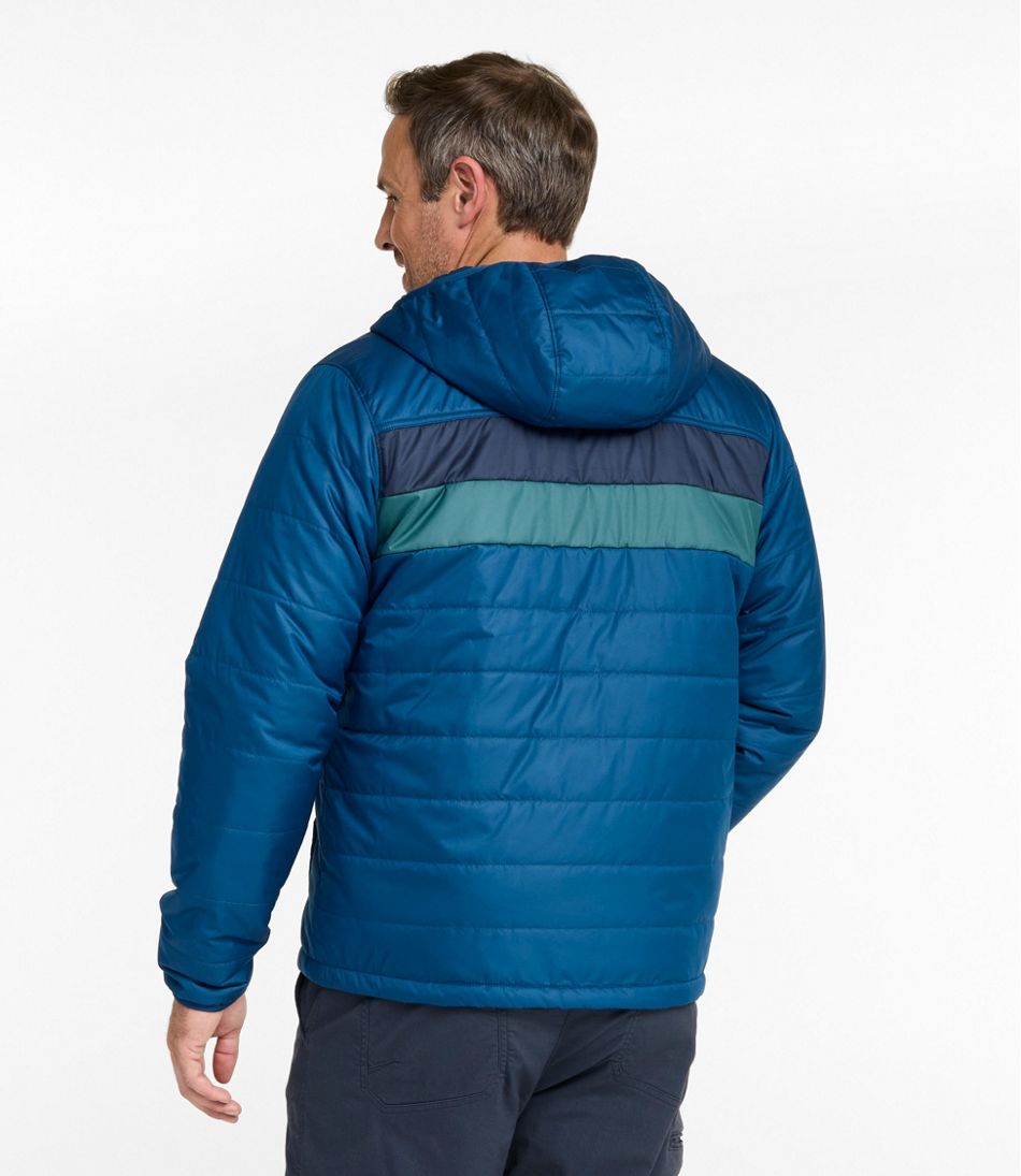 Men's Mountain Classic Puffer Hooded Jacket, Colorblock L.L.Bean Value