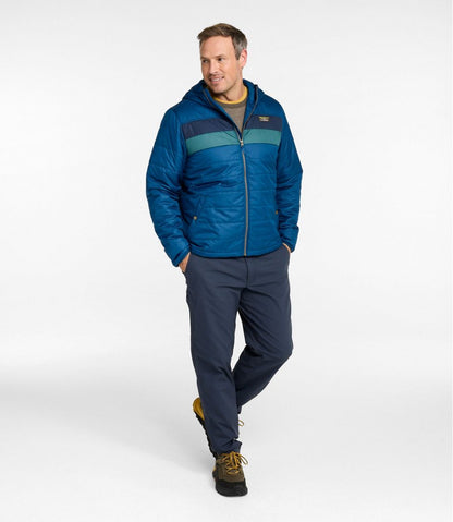 Men's Mountain Classic Puffer Hooded Jacket, Colorblock L.L.Bean Value