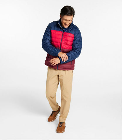 Men's Bean's Down Jacket, Colorblock L.L.Bean New