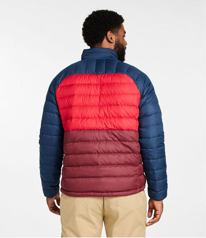 Men's Bean's Down Jacket, Colorblock L.L.Bean New