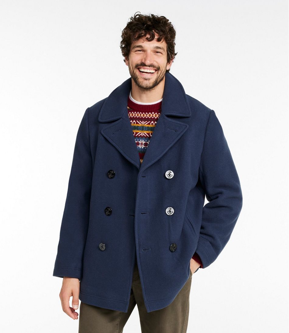Authentic wool pea coat L.L.Bean Popular