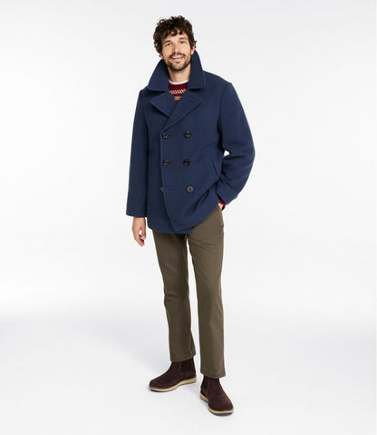 Authentic wool pea coat L.L.Bean Popular