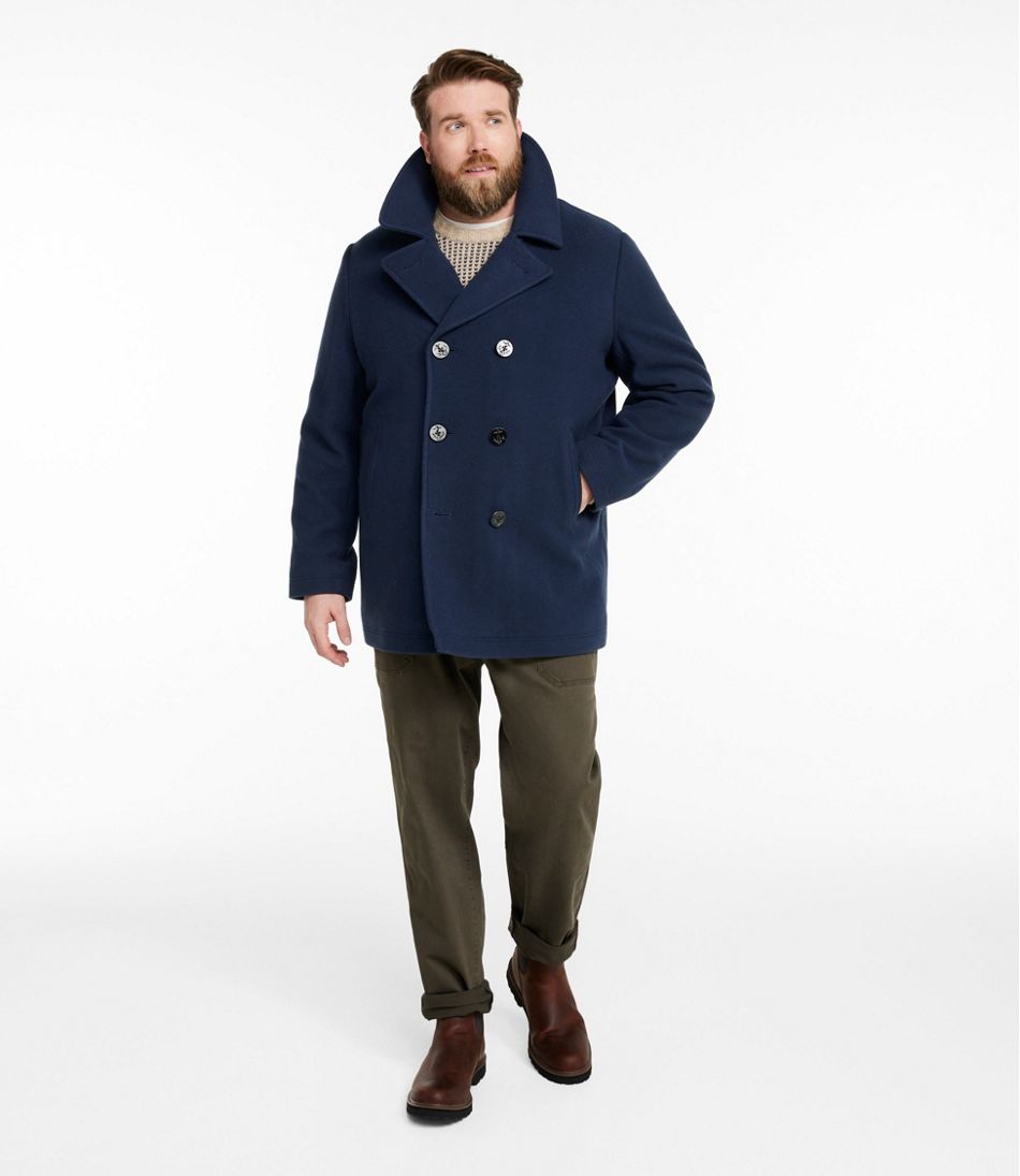 Authentic wool pea coat L.L.Bean Popular