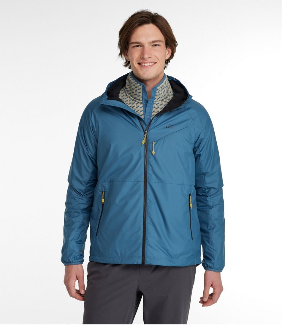 Men's Bean's Performance Fleece-Lined Windbreaker Jacket L.L.Bean Premium