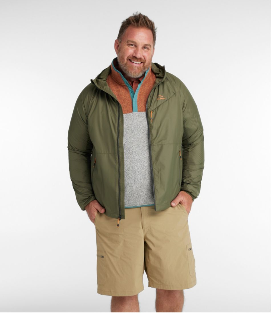 Men's Bean's Performance Fleece-Lined Windbreaker Jacket L.L.Bean Premium