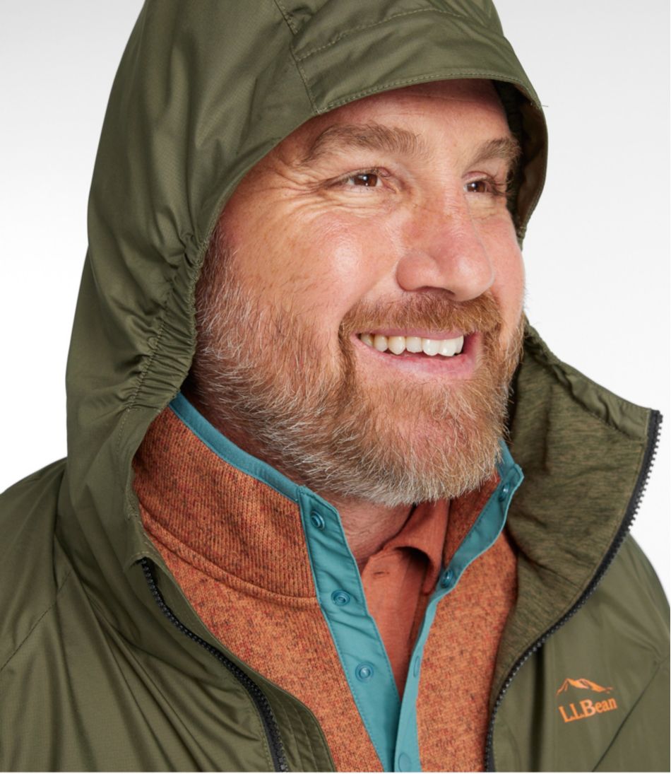 Men's Bean's Performance Fleece-Lined Windbreaker Jacket L.L.Bean Premium