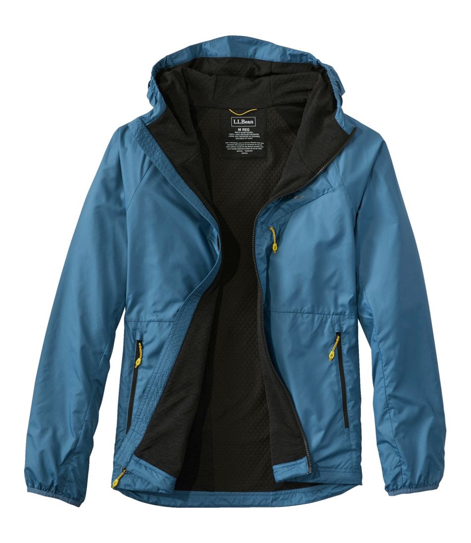 Men's Bean's Performance Fleece-Lined Windbreaker Jacket L.L.Bean Premium