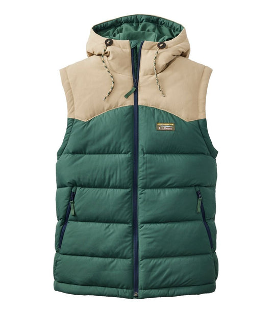 Men's Mountain Classic Hooded Down Vest L.L.Bean New