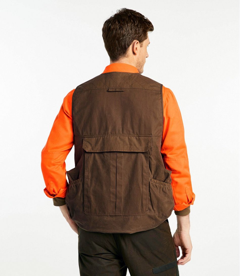 Men's Double L Waxed-Cotton Upland Vest L.L.Bean Trending