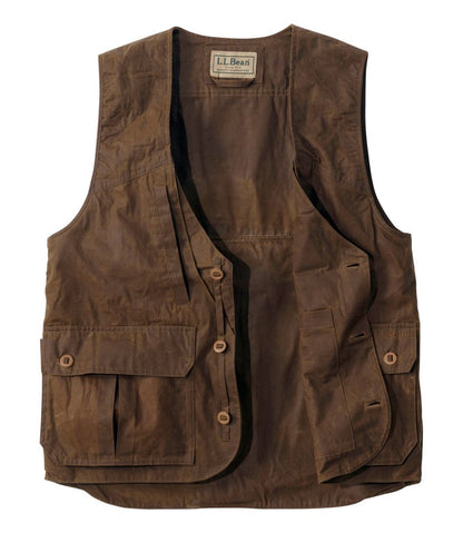 Men's Double L Waxed-Cotton Upland Vest L.L.Bean Trending