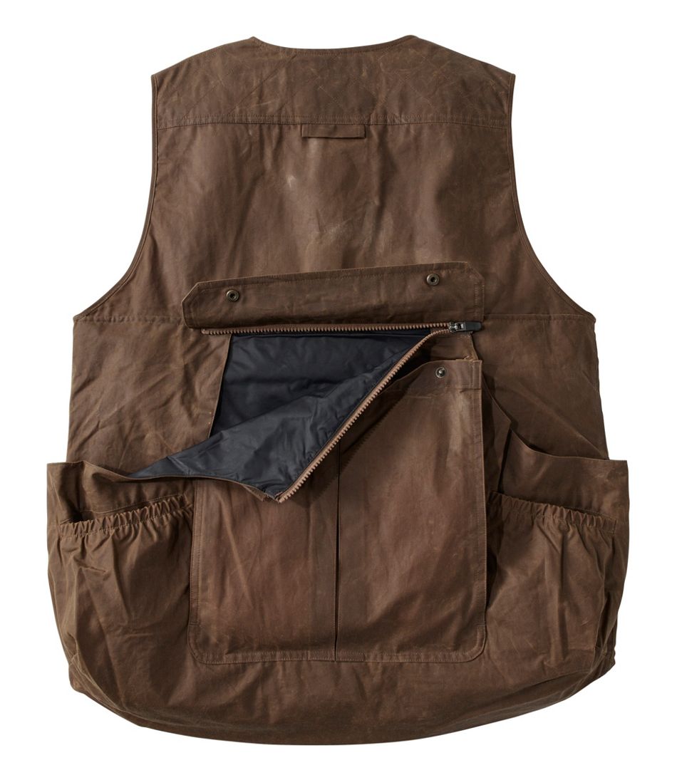 Men's Double L Waxed-Cotton Upland Vest L.L.Bean Trending