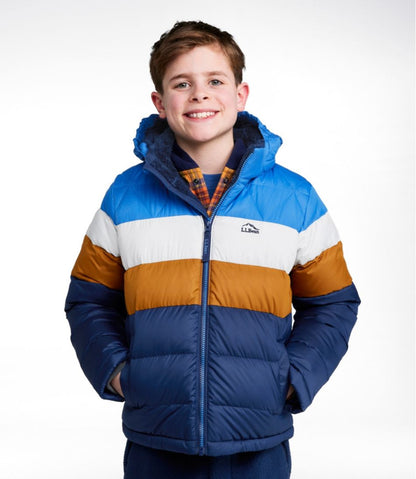 Kids' Bean's Down Jacket, Colorblock L.L.Bean Recommended
