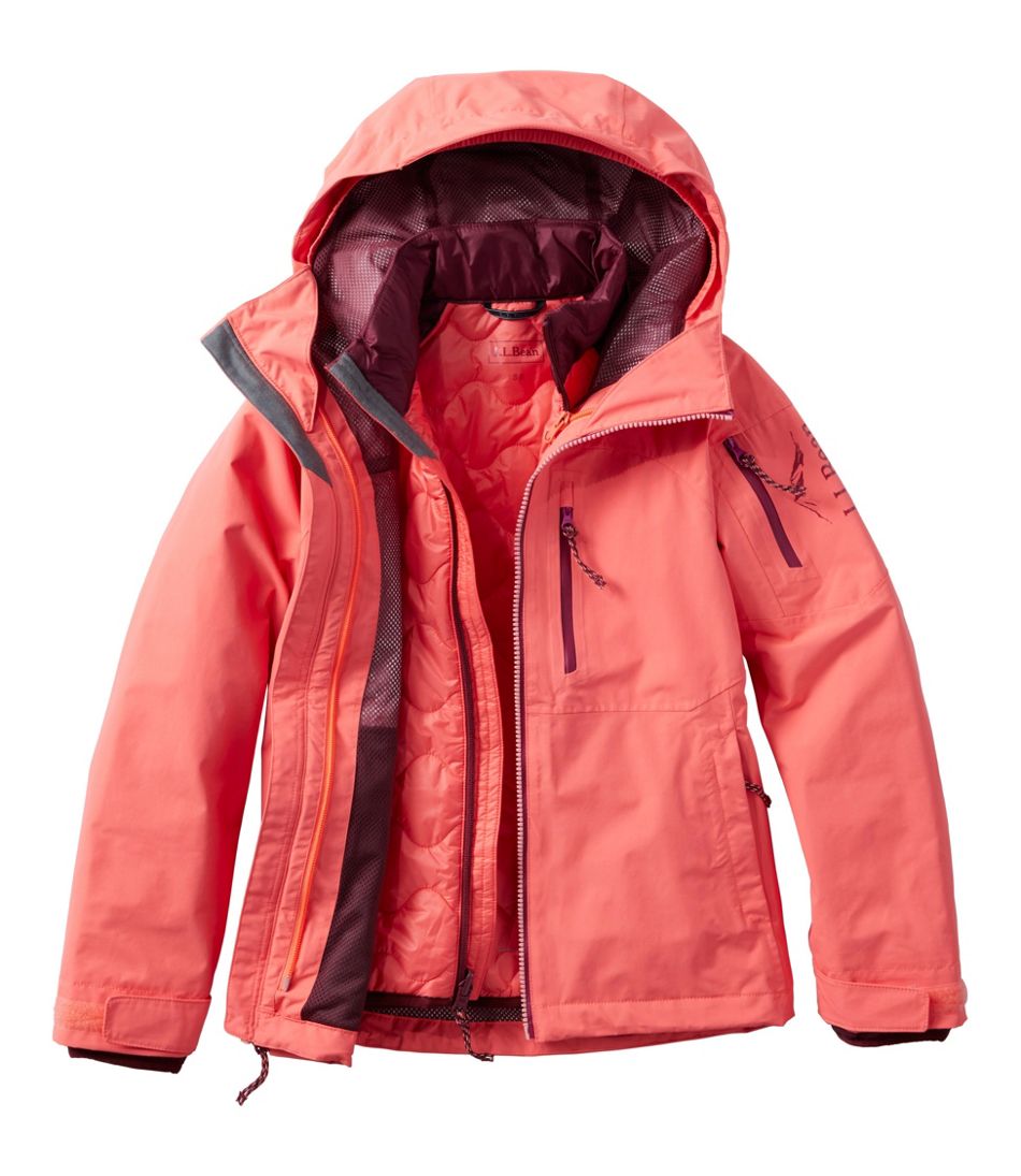 Kids' Pathfinder Waterproof 3-in-1 Jacket L.L.Bean New
