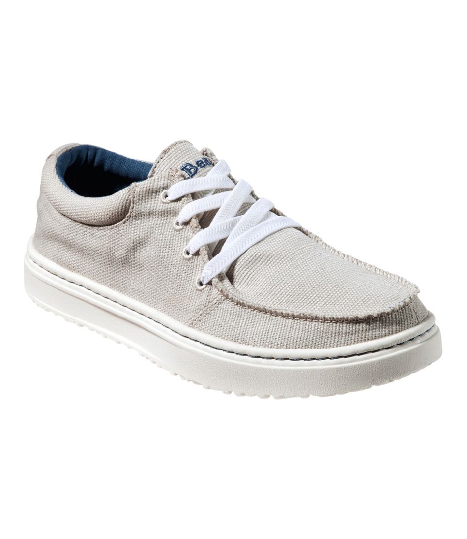 Women's Higgins Beach 4-Eye Lace-Up Shoes, Canvas L.L.Bean Premium