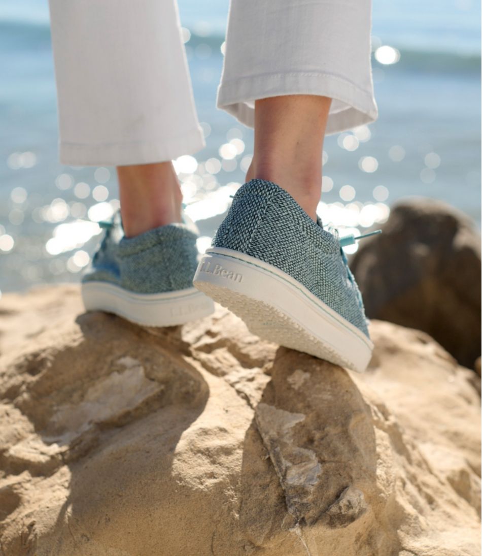 Women's Higgins Beach 4-Eye Slip-Ons, Fabric L.L.Bean Value