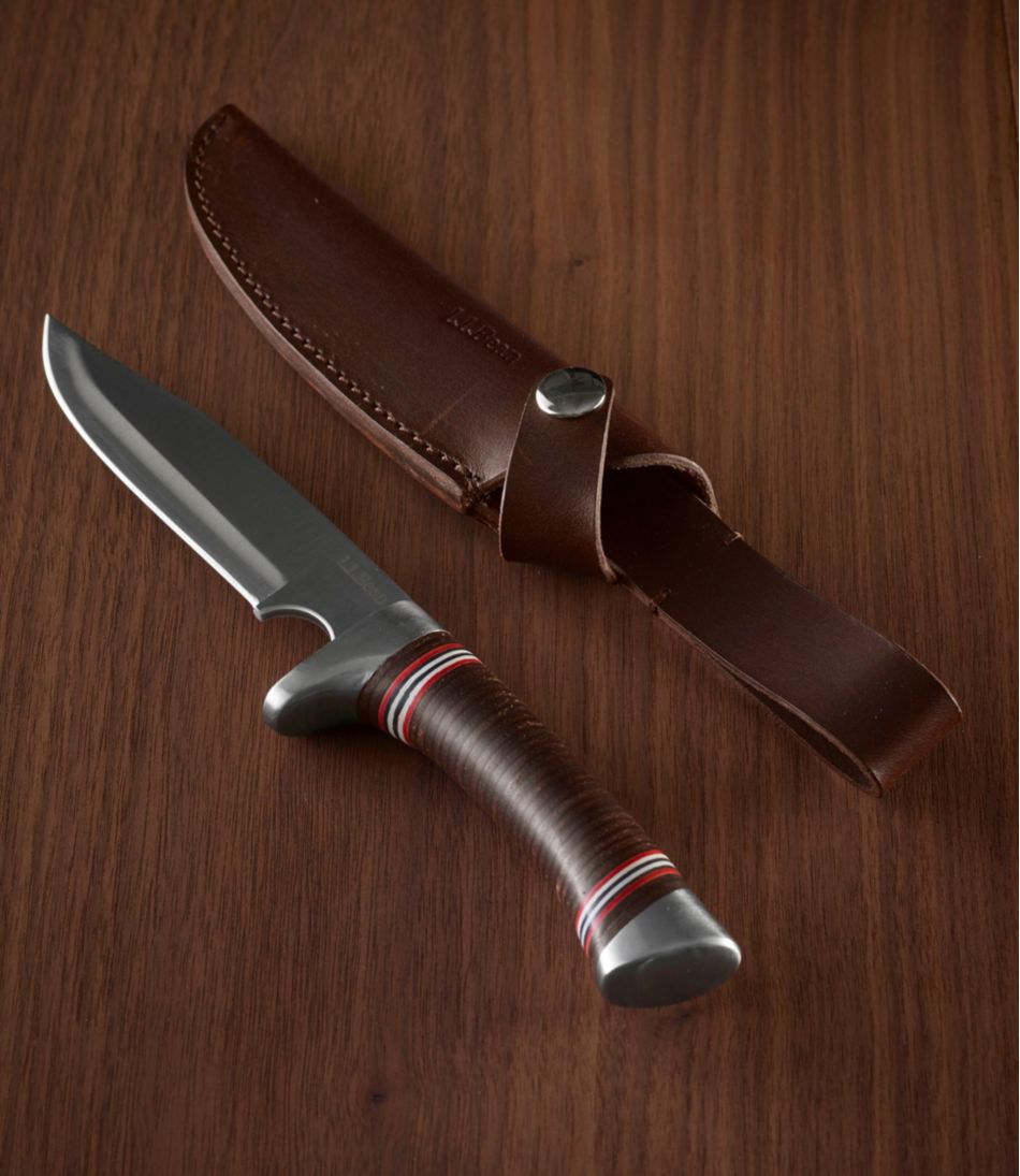 L.L.Bean Stacked Leather Hunting Knife L.L.Bean Classic