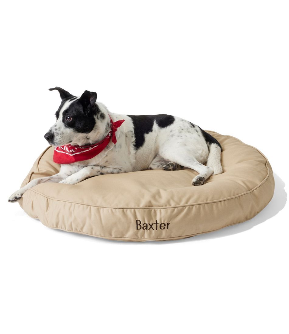 Premium Denim Dog Bed, Round L.L.Bean Value