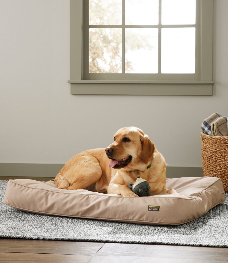 Premium Denim Therapeutic Dog Bed, Rectangular L.L.Bean Premium
