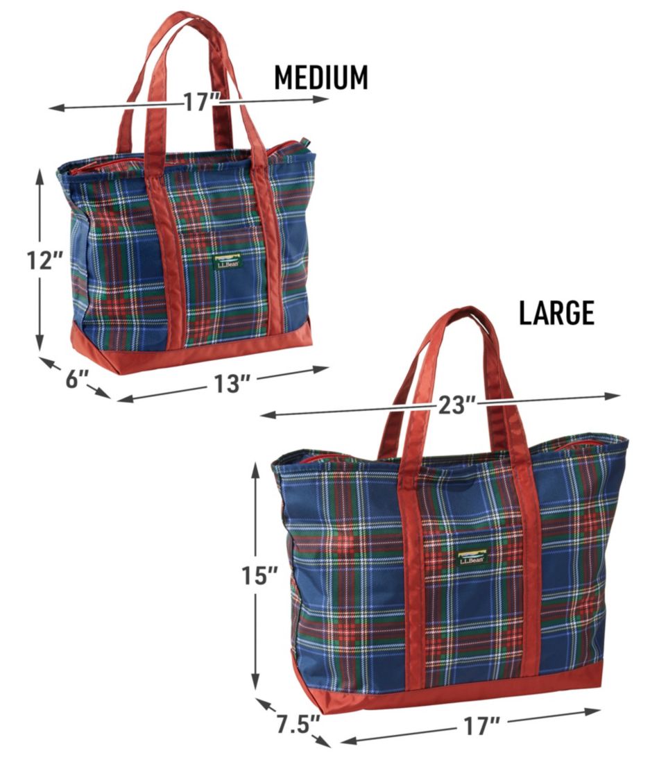 Everyday Lightweight Tote, Plaid L.L.Bean Essential