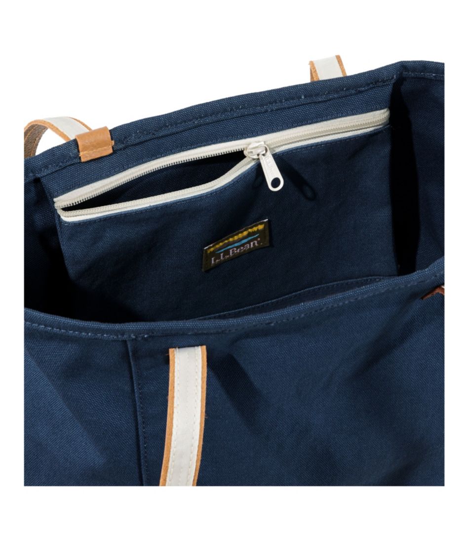 Leather-Handle Essential Tote Bag L.L.Bean Trending