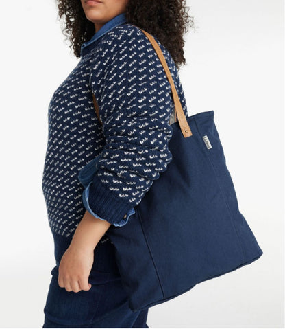 Leather-Handle Essential Tote Bag L.L.Bean Trending