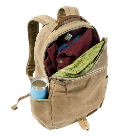 Waxed Canvas Travel Backpack L.L.Bean Essential