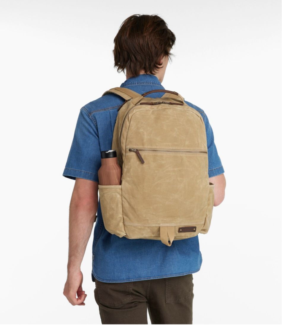 Waxed Canvas Travel Backpack L.L.Bean Essential