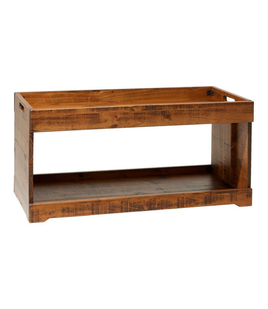 Rustic Wooden Two Tier Boot Tray L.L.Bean Recommended