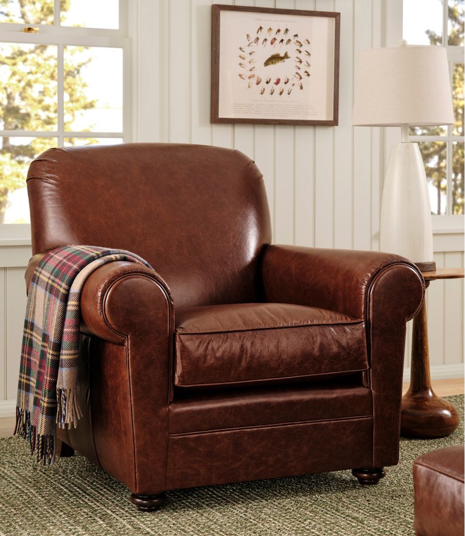 Bean's Leather Lodge Chair L.L.Bean Classic