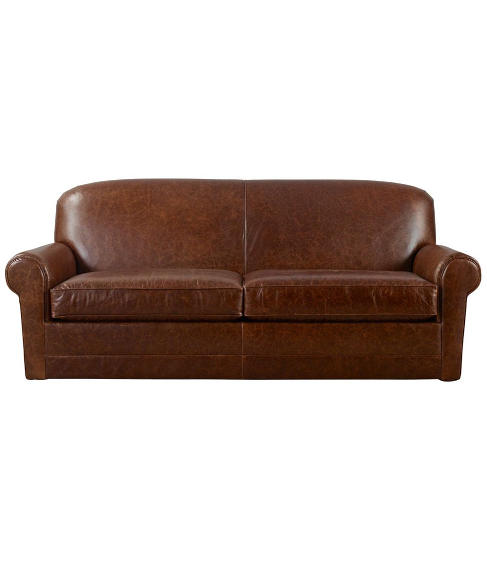 Bean's Leather Lodge Sofa L.L.Bean Essential