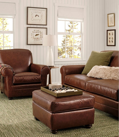 Bean's Leather Lodge Sofa L.L.Bean Essential