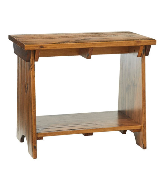 Rustic Wooden Mudroom Bench, Small L.L.Bean Everyday