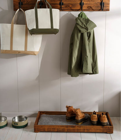 Rustic Wooden Boot Tray L.L.Bean Popular
