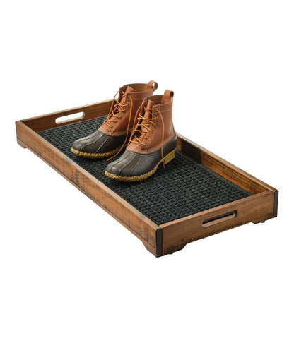 Rustic Wooden Boot Tray L.L.Bean Popular