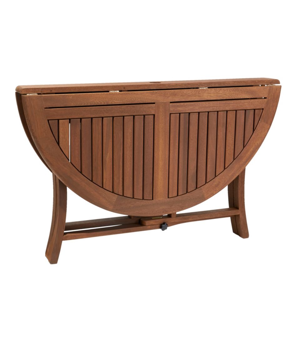 Eucalyptus Folding Table, Round L.L.Bean Value