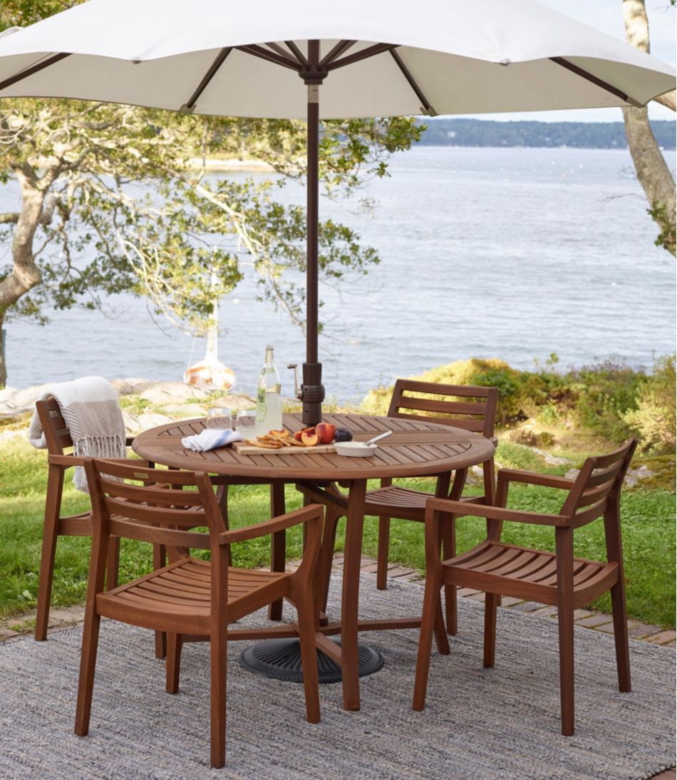 Eucalyptus Stacking Chairs, Set of Four L.L.Bean Trending