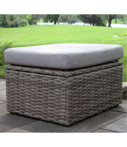Wicker Storage Sofa and Teak Coffee Table Set L.L.Bean Best Seller