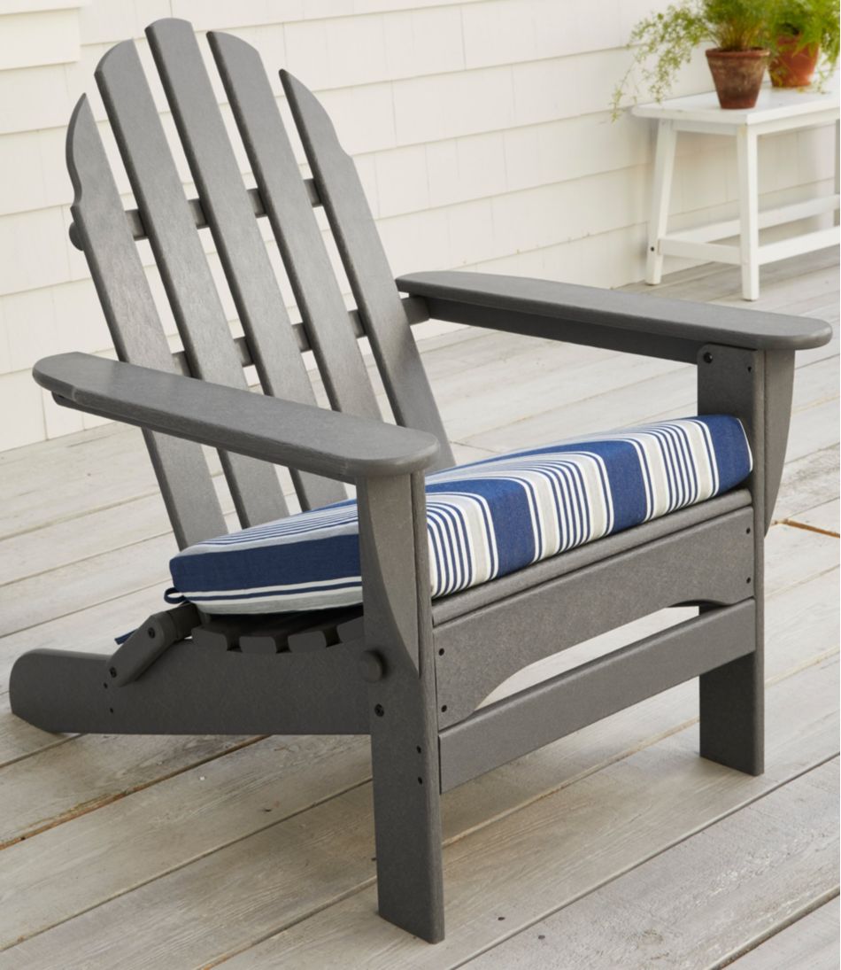 Casco Bay Adirondack Chair Seat Cushion, Stripe L.L.Bean Classic
