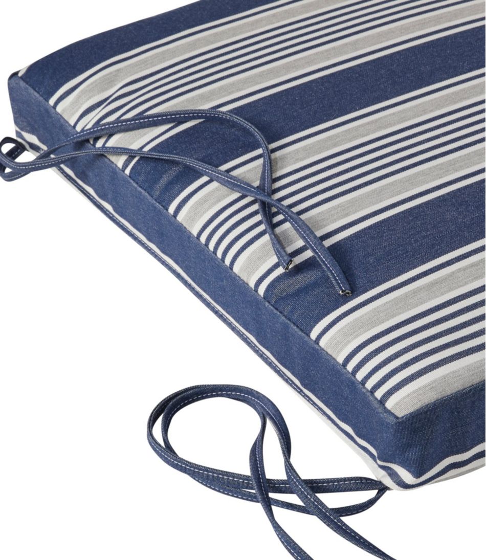 Casco Bay Adirondack Chair Seat Cushion, Stripe L.L.Bean Classic