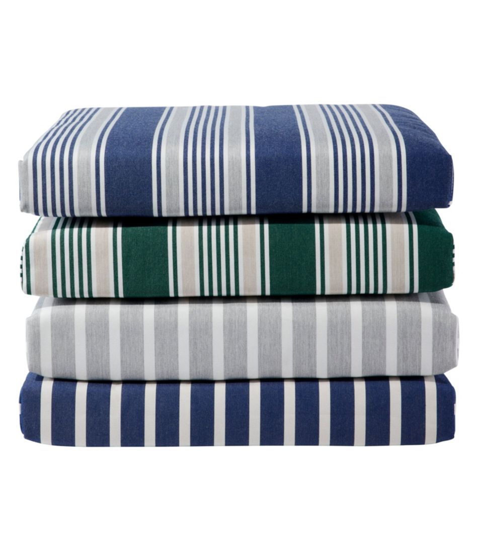 Casco Bay Adirondack Chair Seat Cushion, Stripe L.L.Bean Classic