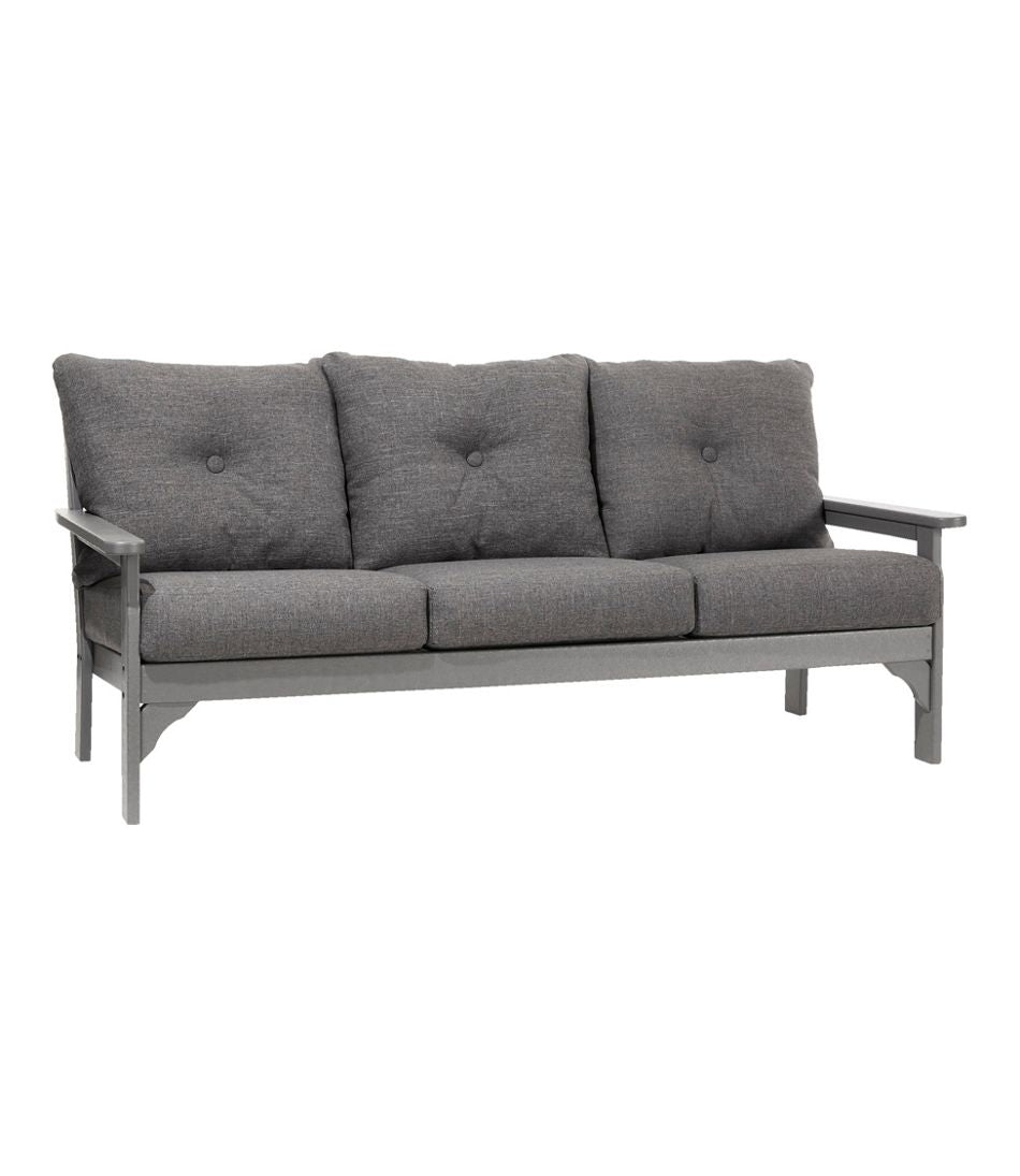 All-Weather Patio Sofa with Textured Cushion, Slate Gray L.L.Bean Value