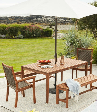 Wicker Eucalyptus Dining Chair L.L.Bean Essential