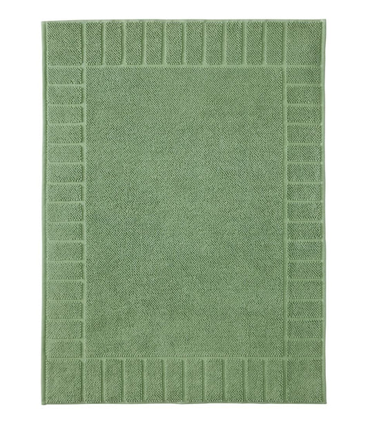 Organic Cotton Textured Bordered Bath Mat L.L.Bean Recommended