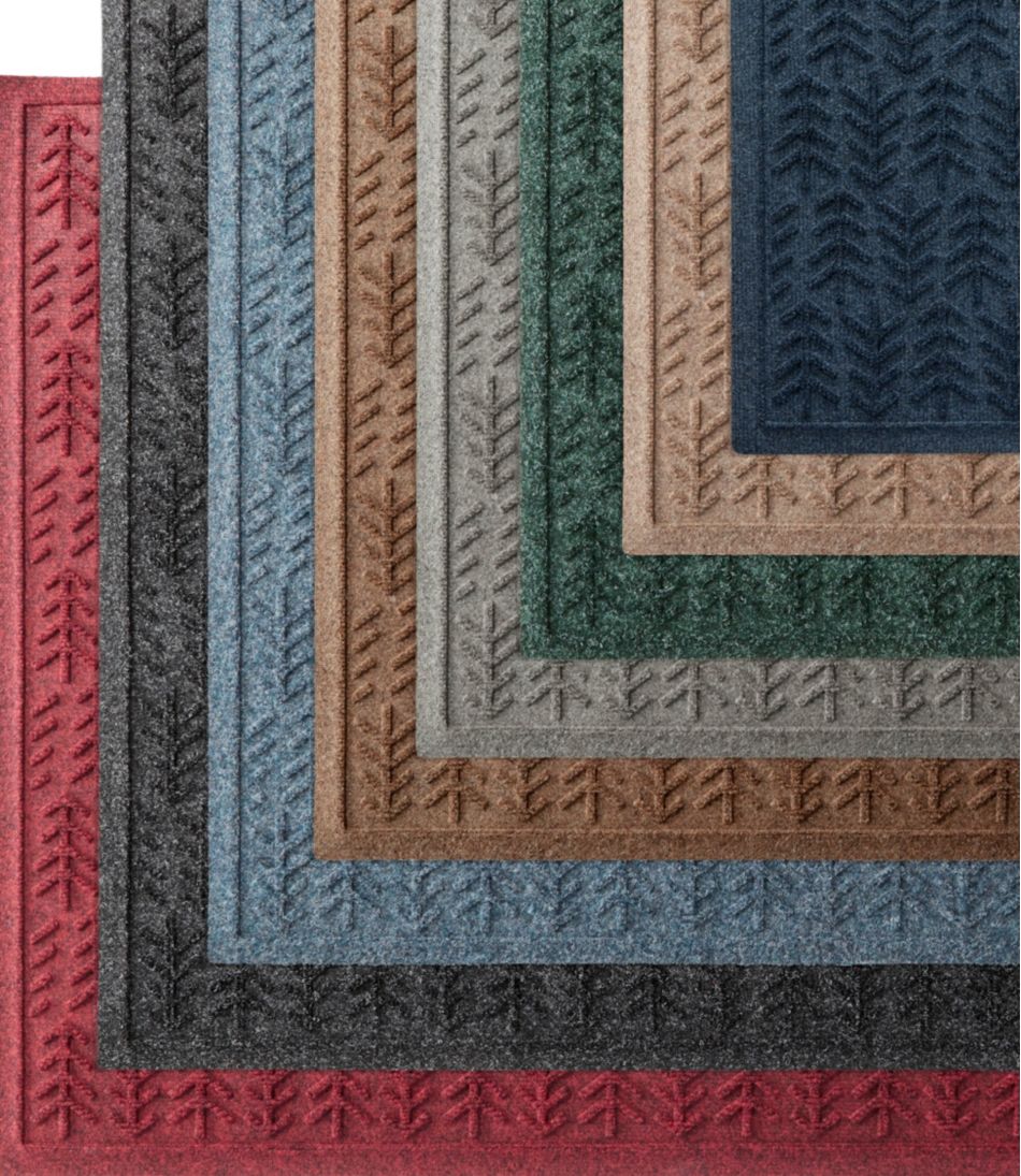 Everyspace Recycled Waterhog Doormat, Trees L.L.Bean Premium