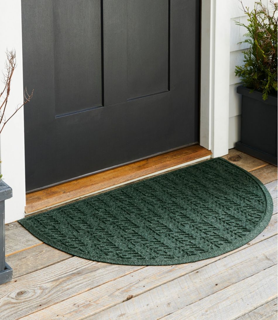 Everyspace Recycled Waterhog Doormat, Half Round, Trees L.L.Bean Premium