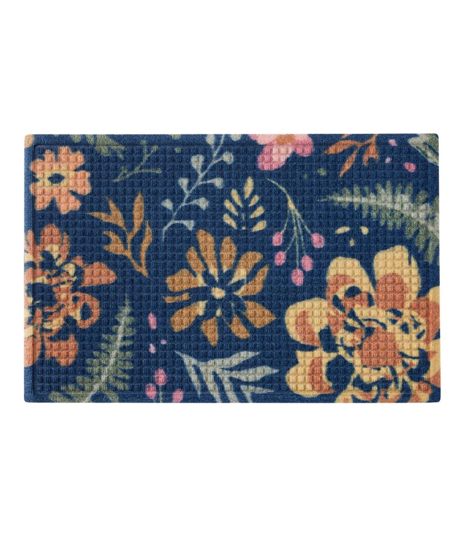 Printed Recycled Waterhog Doormat, Floral L.L.Bean Essential