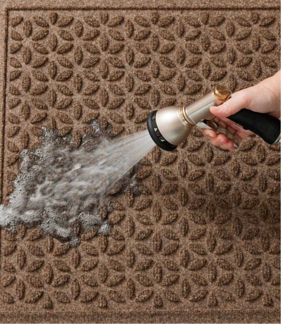 Heavyweight Recycled Waterhog Mat Runner, Blooming Circles L.L.Bean Featured