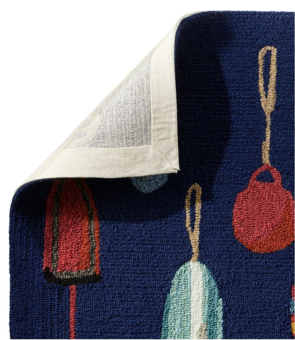 Indoor/Outdoor Vacationland Rug, Buoys L.L.Bean Premium