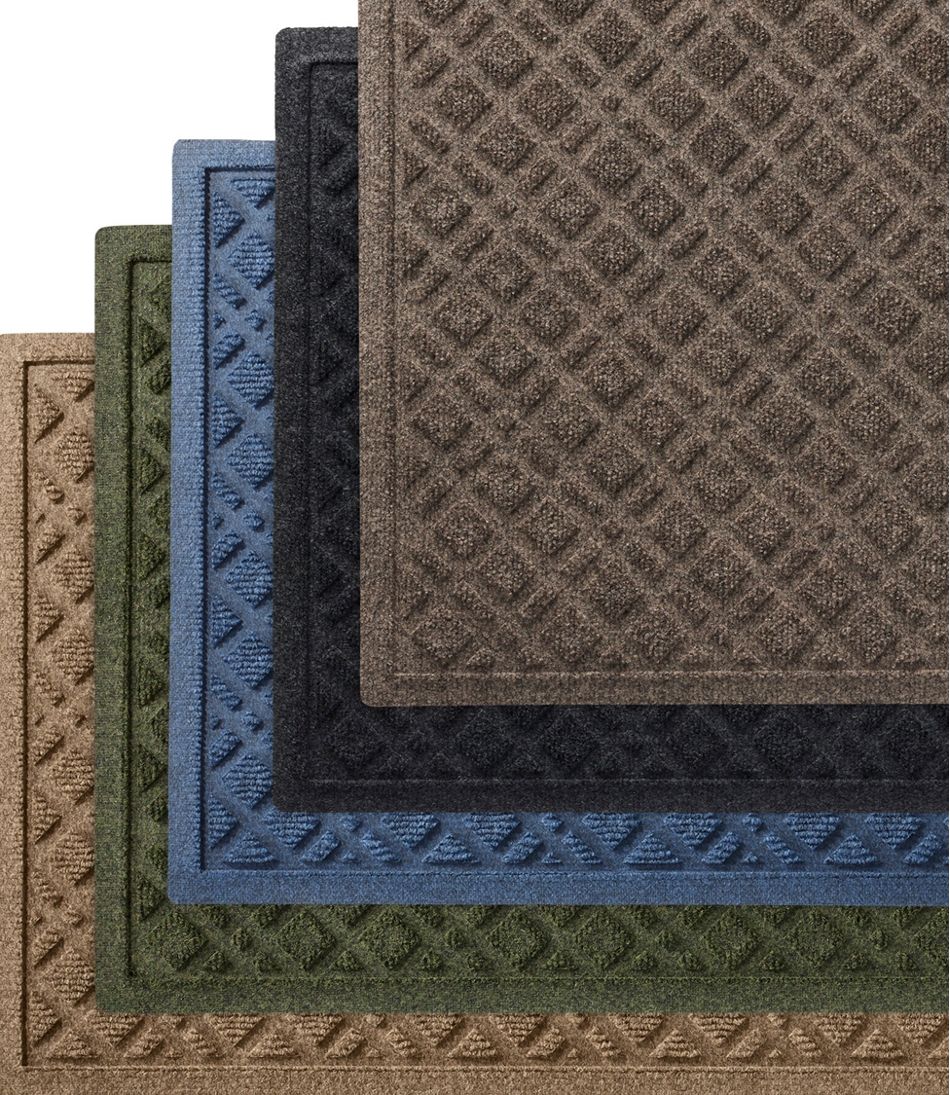 Heavyweight Recycled Waterhog Mat, Runner, Plaid L.L.Bean Recommended